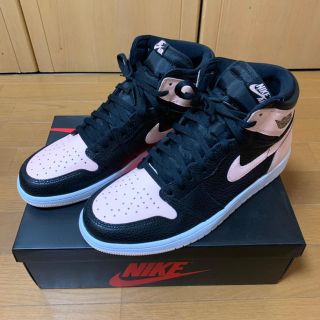 ナイキ(NIKE)のAIR JORDAN 1 RETRO HIGH OG black pink(スニーカー)