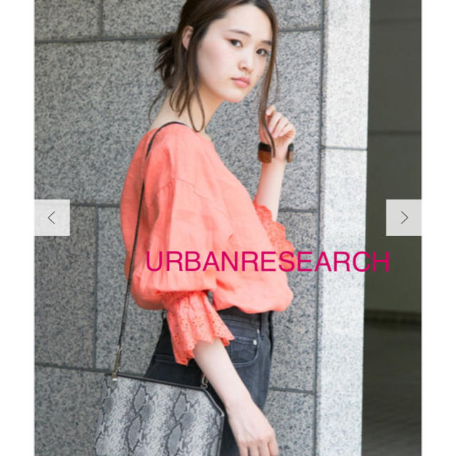 新品 URBANRESEARCH リネンレーススリーブブラウス