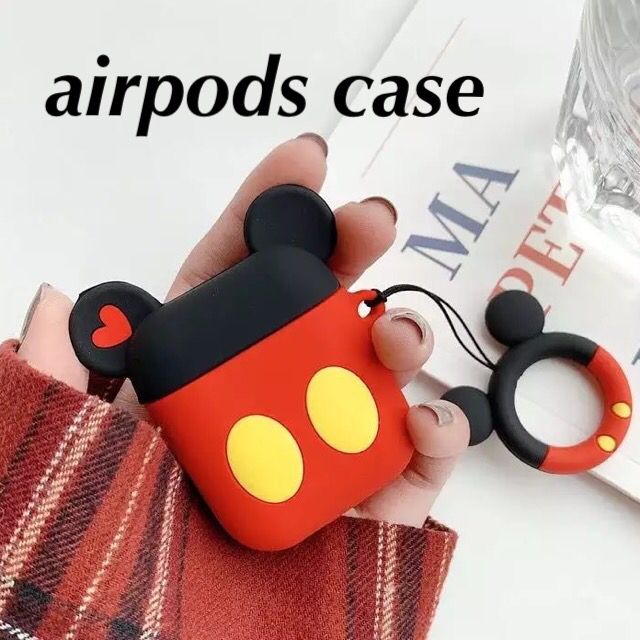 Disney ミッキー ストラップ付き シリコンタイプ Airpods Caseの通販 By 土日発送休みなので即日でない事も有り ディズニー ならラクマ