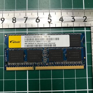 8GBノートパソコン用メモリ pc3 12800s(含送料200円)(PCパーツ)