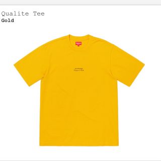 シュプリーム(Supreme)のSupreme  Qualite Tee Gold(Tシャツ/カットソー(半袖/袖なし))