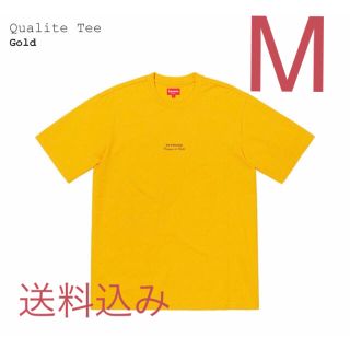 シュプリーム(Supreme)のsupreme week15 Qualite Tee  M  Gold(Tシャツ/カットソー(半袖/袖なし))