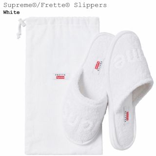 シュプリーム(Supreme)のSupreme®/Frette® Slippers  White US 8-10(スリッパ/ルームシューズ)