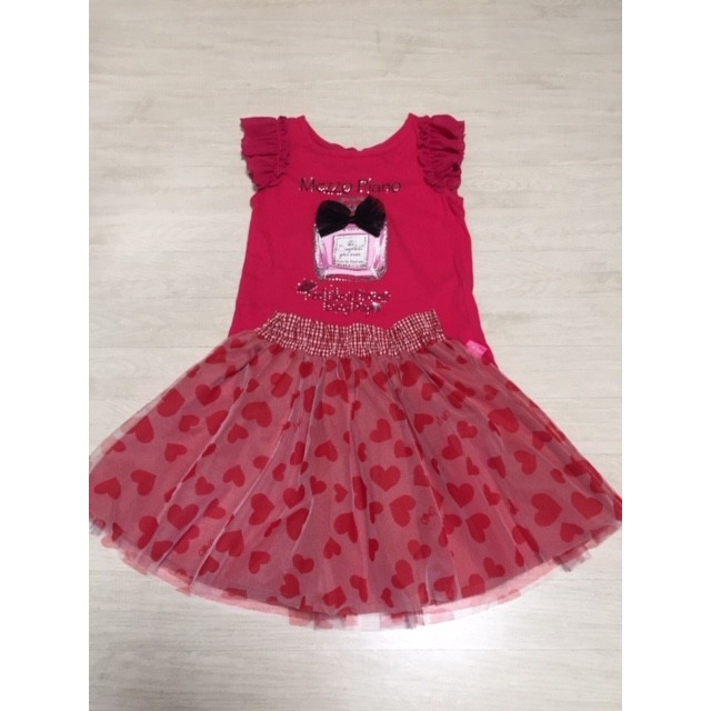 mezzo piano(メゾピアノ)のメゾピアノ130cm Tシャツ&スカート キッズ/ベビー/マタニティのキッズ服女の子用(90cm~)(Tシャツ/カットソー)の商品写真