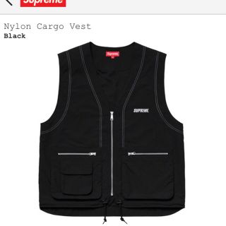 シュプリーム(Supreme)のsupreme nylon cargo vest S 黒(ベスト)