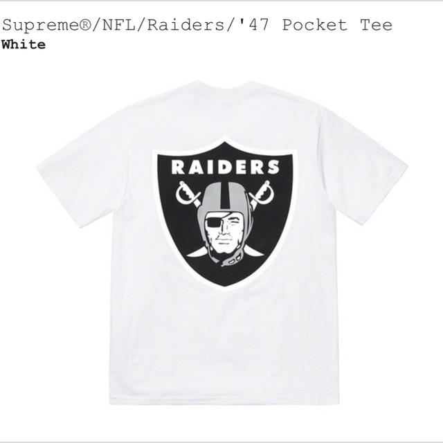 Supreme®/NFL/Raiders/’47 Pocket Tee M