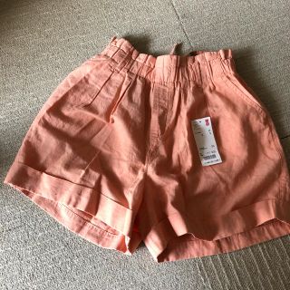 ユニクロ(UNIQLO)の最終値下げ⭐ユニクロリネンブレンドフレアショートパンツ L 水着上にも(ショートパンツ)