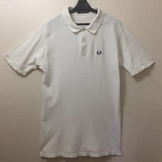 フレッドペリー(FRED PERRY)のフレッドペリー ポロシャツ ヴィンテージ 英国製 白STYLE:M3/0022(ポロシャツ)