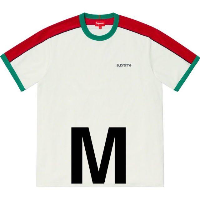 Supreme Shoulder Stripe Terry S/S Top M - Tシャツ/カットソー(半袖 ...