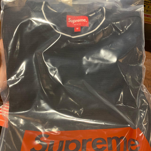 Supreme - supreme stripe Rib Waffle Top black M Supreme - supreme stripe Rib Waffle Top black M