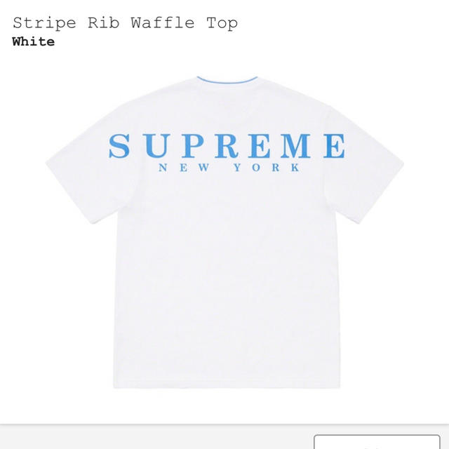 メンズsupreme stripe rib waffle top tシャツ