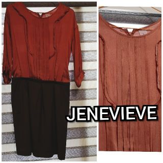 ジュネヴィエーブ(JENEVIEVE)のJENEVIEVEドッキングワンピース(ひざ丈ワンピース)