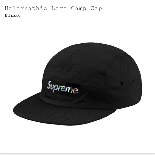 supreme Holographic Logo Camp Cap キャップ