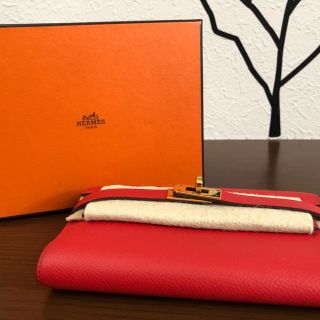 エルメス(Hermes)の美品 入手困難 エルメス ケリーウォレット A刻印 2017年 ゴールド金具 (財布)