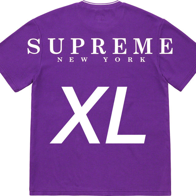 Supreme Stripe Rib Waffle Top 紫 XL