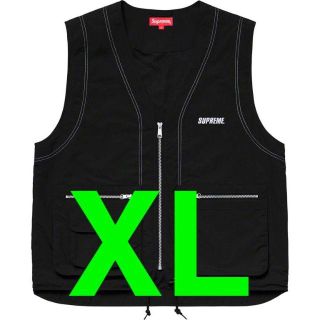 シュプリーム(Supreme)の19ss Supreme Nylon Cargo Vest Black XL(ベスト)