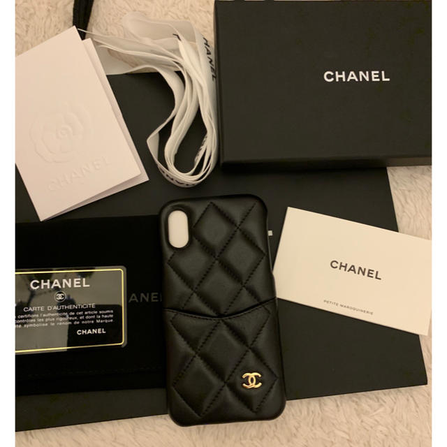 CHANEL(シャネル)のシャネル  Chanel Iphoneケース X XS用 ラムスキン 超美品   スマホ/家電/カメラのスマホアクセサリー(iPhoneケース)の商品写真