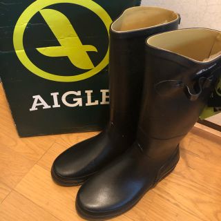 エーグル(AIGLE)の【新品】AIGLE レインブーツ 24.5(レインブーツ/長靴)