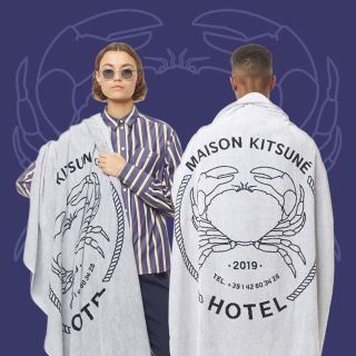 メゾンキツネ(MAISON KITSUNE')のメゾンキツネ バスタオル 大阪限定(バスグッズ)