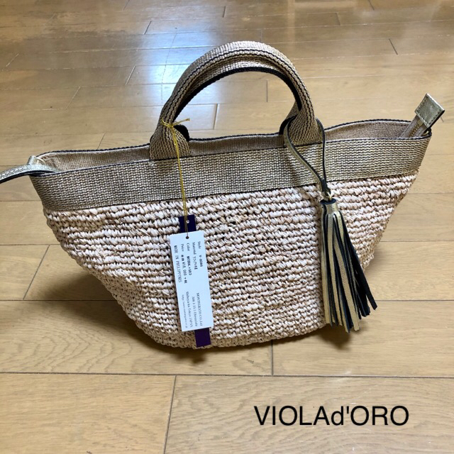 【新品】VIOLAd’ORO かごバッグ  V-8304