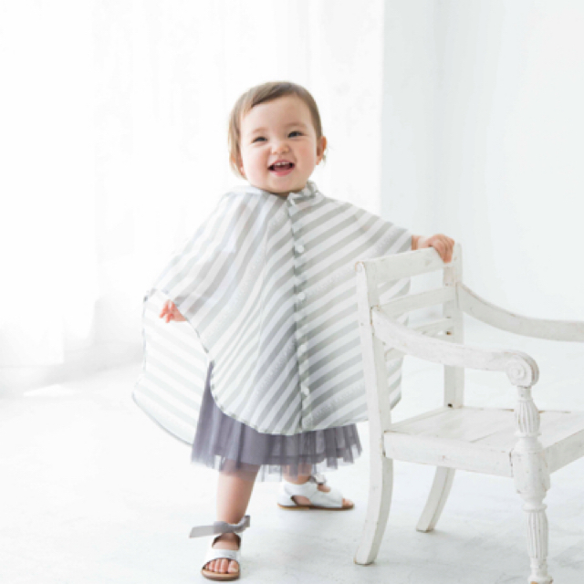 PETIT BATEAU(プチバトー)のmarlmarl♡レインコート レインポンチョ 非売品 限定品 雨ガッパ カッパ キッズ/ベビー/マタニティのこども用ファッション小物(レインコート)の商品写真