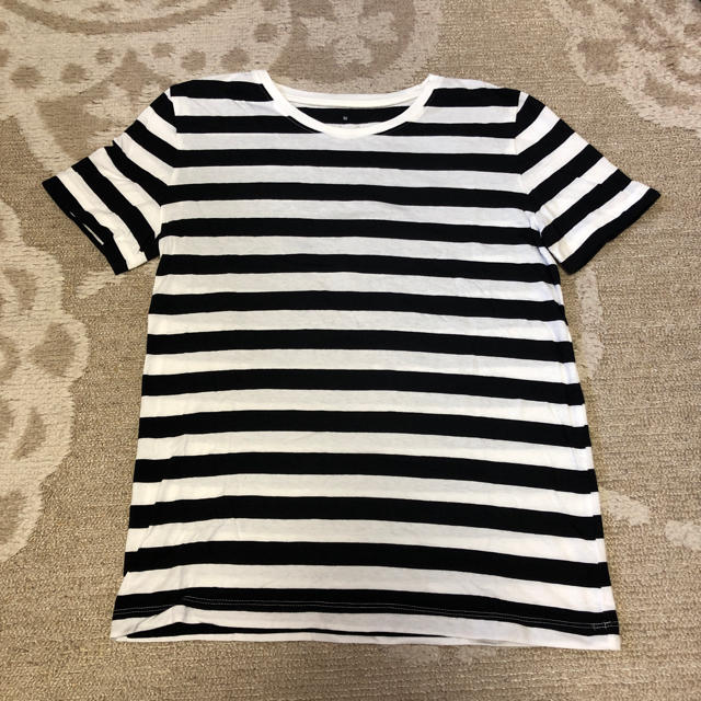 MUJI (無印良品)(ムジルシリョウヒン)のボーダーTシャツ レディースのトップス(Tシャツ(半袖/袖なし))の商品写真