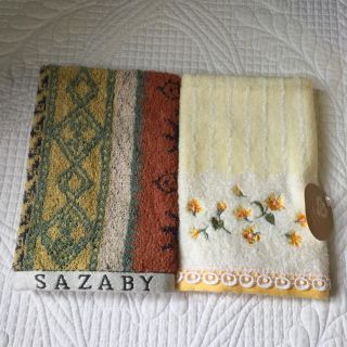 サザビー(SAZABY)の【SAZABY】ハンドタオル2枚(タオル/バス用品)