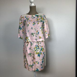 マーリエパーエフデ(Maglie par ef-de)のMaglie par ef-de マーリエパーエフデ 花柄 セットアップ(ひざ丈ワンピース)