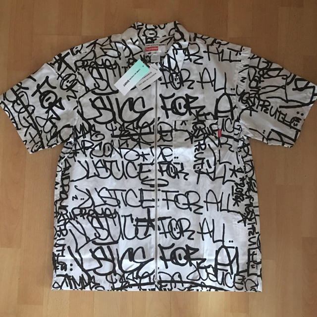 Supreme　ギャルソン　Graphic S/S shirt 白