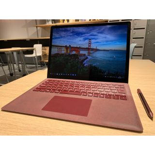 マイクロソフト(Microsoft)のMicrosoft Surface Laptop バーガンディ(レッド)(ノートPC)