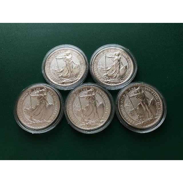 ブリタニア銀貨5枚セット（1オンス　2018年）　純銀/コイン | フリマアプリ ラクマ