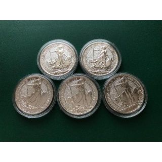 ブリタニア銀貨5枚セット（1オンス　2018年）　純銀/コイン(貨幣)