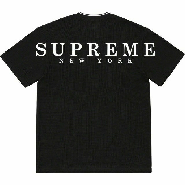 M supreme Stripe Rib Waffle Top