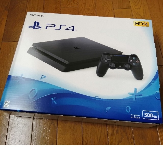 ラッピング済新品 PlayStation4 黒 500GB CUH-2200AB