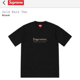 シュプリーム(Supreme)のSupreme Gold Bars Tee Black Medium (Tシャツ/カットソー(半袖/袖なし))