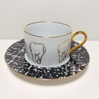 ハンドメイド Tooth ツイード カップ&ソーサー(食器)