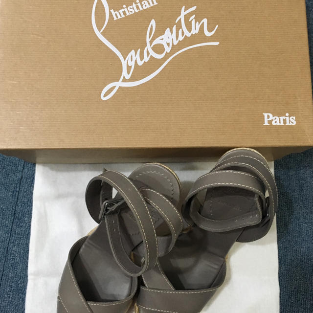 Christian Louboutin(クリスチャンルブタン)のクリスチャンルブタン エスパドリーユ サンダルウエッジソール レディースの靴/シューズ(サンダル)の商品写真