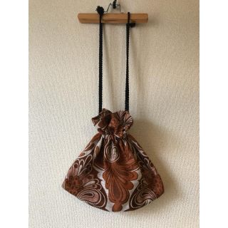 vintage remake ペイズリー 巾着 bag(ハンドバッグ)