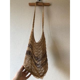 vintage used 編み編み summer bag(ショルダーバッグ)