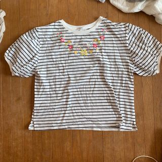 ハニーズ(HONEYS)の刺繍ボーダーＴシャツ(Tシャツ(半袖/袖なし))