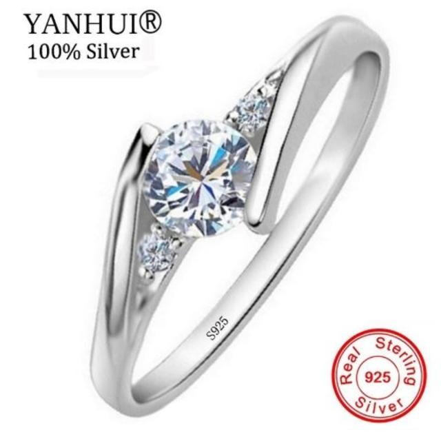 CZ キュービックジルコニア 0.5ct スターリングシルバー 925 指輪 レディースのアクセサリー(リング(指輪))の商品写真