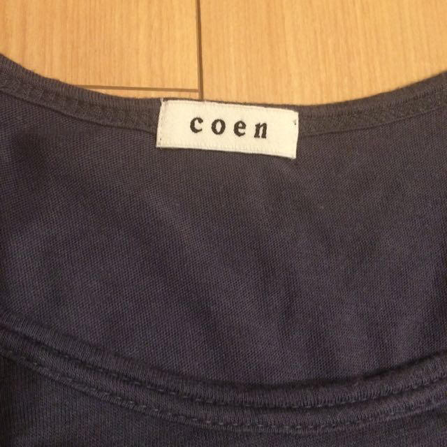 coen(コーエン)のcoen 5分そで Tシャツ L レディースのトップス(Tシャツ(半袖/袖なし))の商品写真