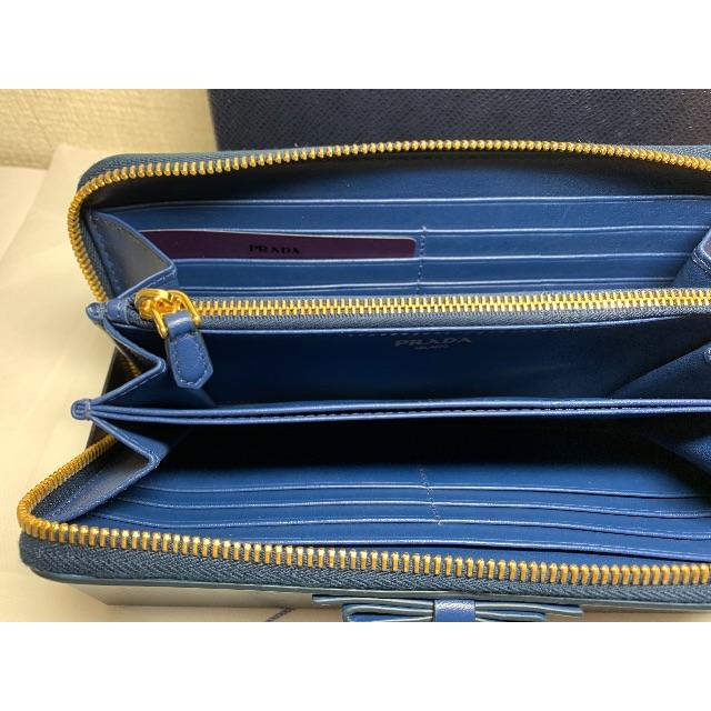 PRADA(プラダ)の【haya0304様専用】新品PRADA長財布1ML506ブルー レディースのファッション小物(財布)の商品写真