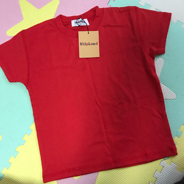Skip Land(スキップランド)のスキップランド レッドTシャツ100 キッズ/ベビー/マタニティのキッズ服男の子用(90cm~)(Tシャツ/カットソー)の商品写真