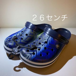 クロックス(crocs)の２６センチ 新品クロックス クロックバンド 正規品  ブルー ネイビー(サンダル)