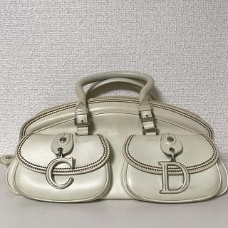 ディオール(Dior)の正規品 ディオール  ハンドバッグ アイボリー ホワイト(ハンドバッグ)