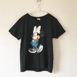 ディズニー(Disney)のロッキンスターTシャツ ブラック ミニー(Tシャツ(半袖/袖なし))