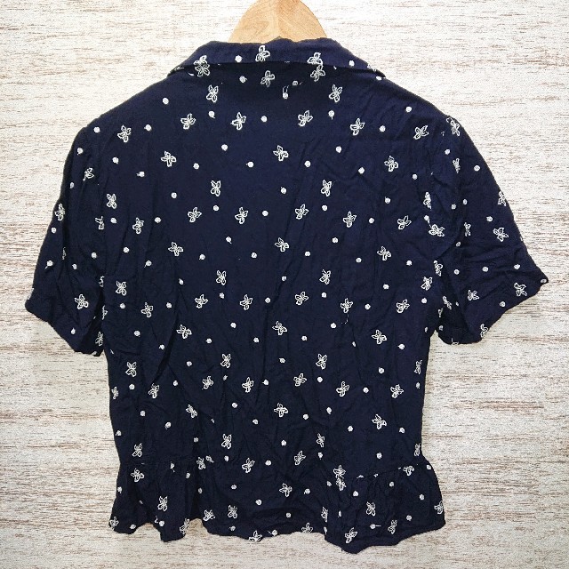 ZARA(ザラ)のZARA ネイビー トップス レディースのトップス(カットソー(半袖/袖なし))の商品写真