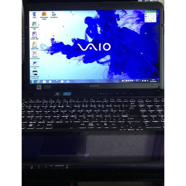 SONY(ソニー)のSONY VAIO VPCCB38FJ Blu-ray パープル スマホ/家電/カメラのPC/タブレット(ノートPC)の商品写真