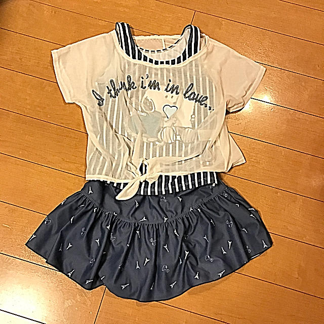 SNOOPY(スヌーピー)の水着 女の子 140センチ SNOOPY キッズ/ベビー/マタニティのキッズ服女の子用(90cm~)(水着)の商品写真